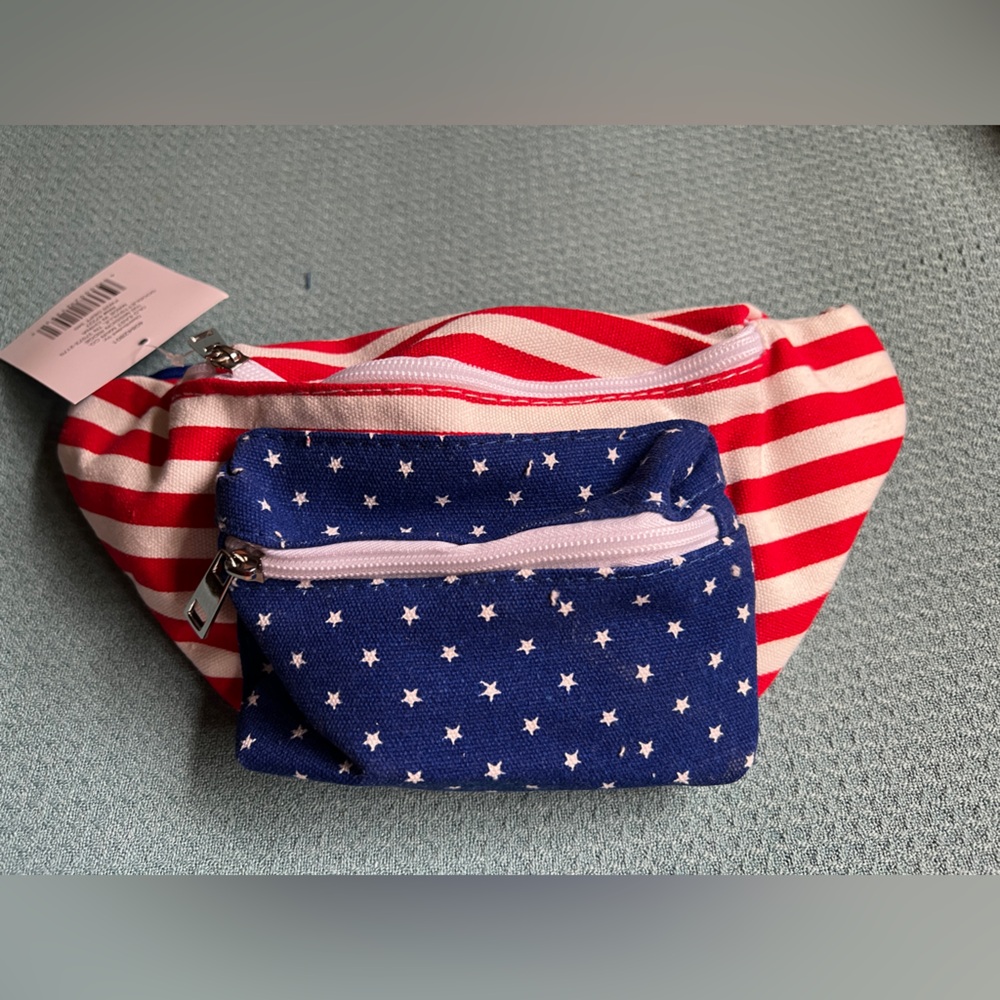 Patriotic Star and Stripe Fanny Pack